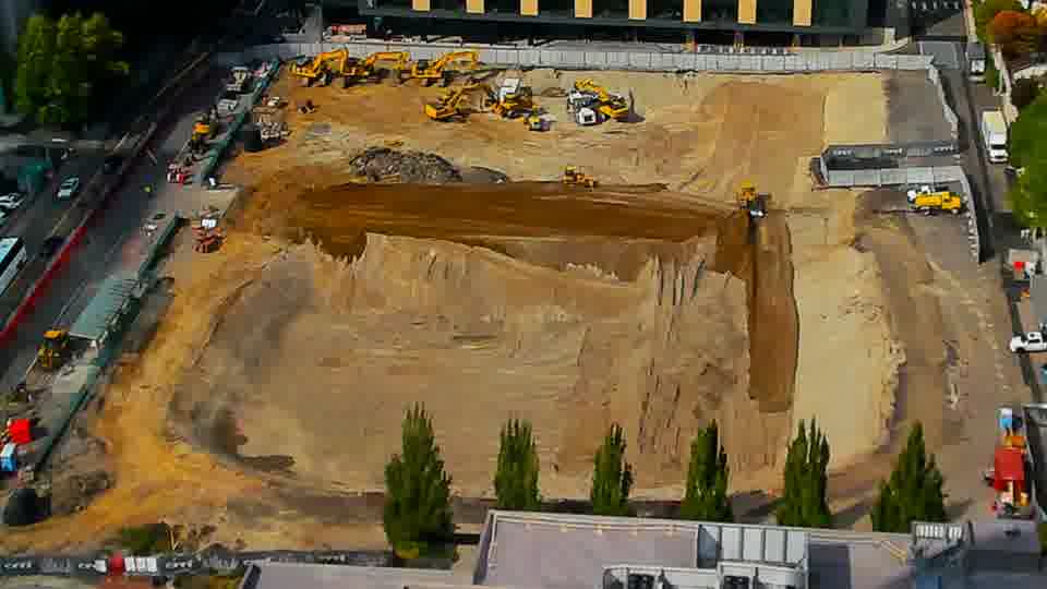 Construction camera frame at 3:15 PM PT. No visible change between these frames.