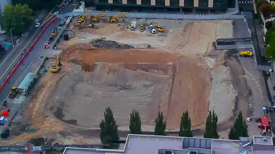 Construction camera frame at 6:30 PM PT. No visible change between these frames.
