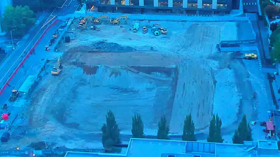 Construction camera frame at 7:00 AM PT. Frame saved. Automated comparison was skipped; activity has not been assessed.