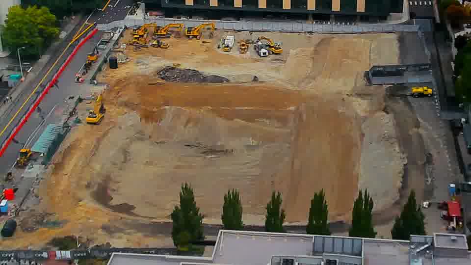 Construction camera frame at 11:30 AM PT. No visible change between these frames.
