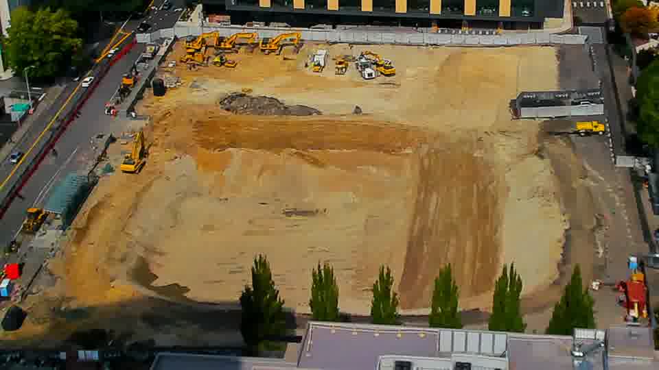 Latest daylight frame from the construction cam