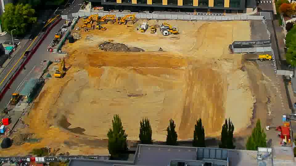 Construction camera frame at 2:00 PM PT. No visible change between these frames.