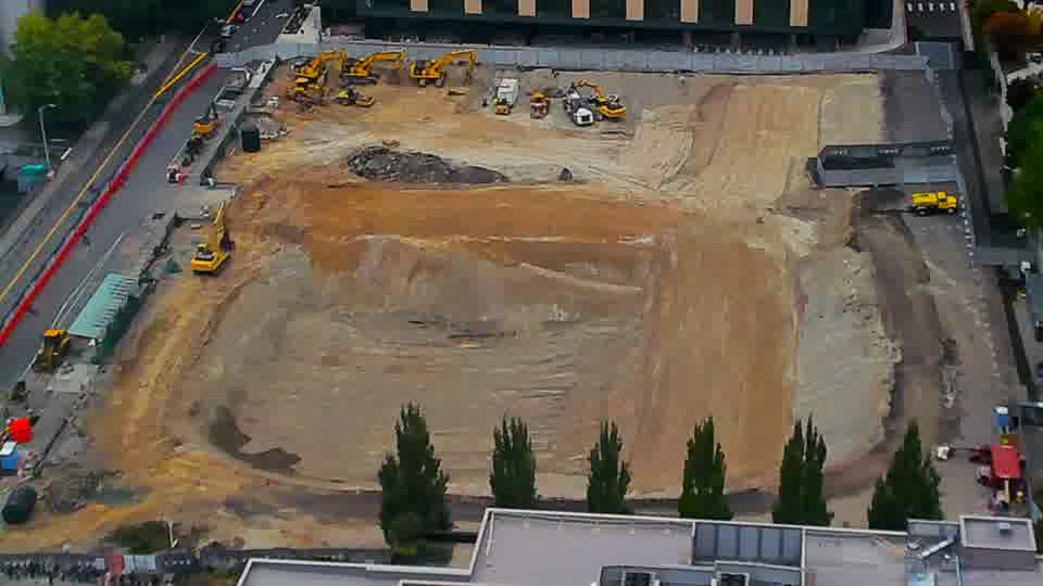 Construction camera frame at 3:15 PM PT. No visible change between these frames.
