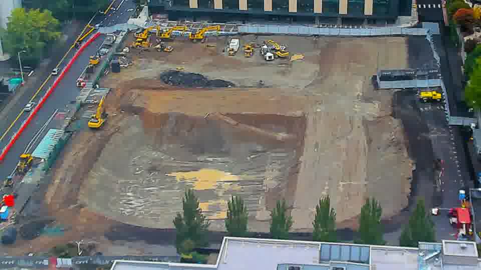 Latest daylight frame from the construction cam