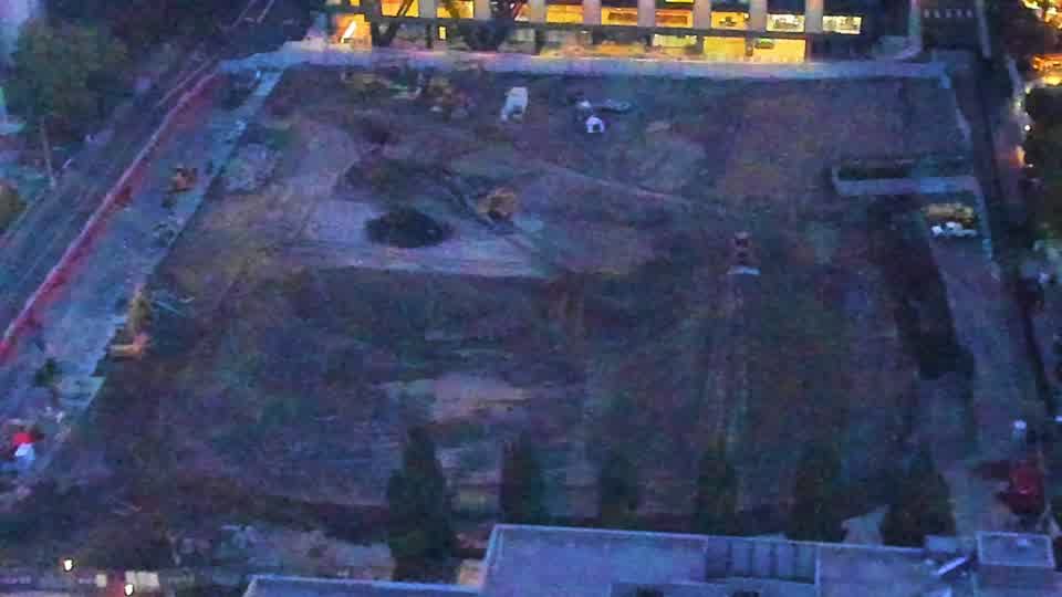 Construction camera frame at 6:30 AM PT. Frame saved. Automated comparison was skipped; activity has not been assessed.