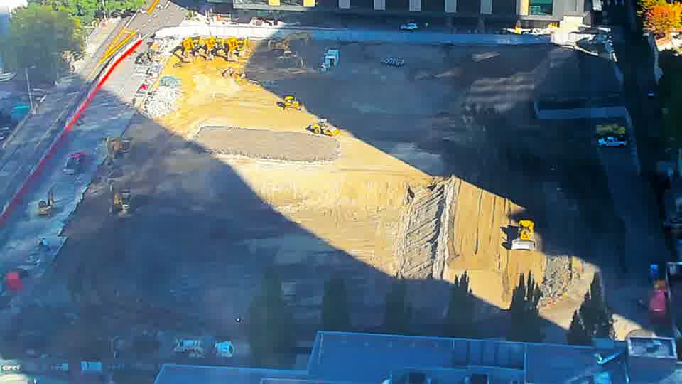 Construction camera frame at 10:30 AM PT. No visible change between these frames.