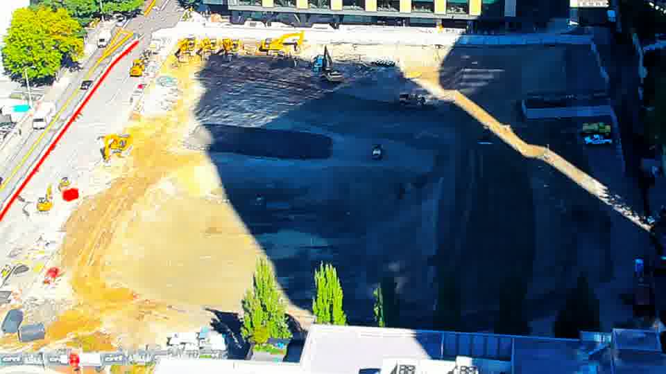 Construction camera frame at 11:30 AM PT. No visible change between these frames.