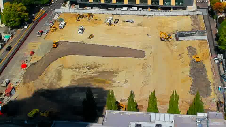 Latest daylight frame from the construction cam