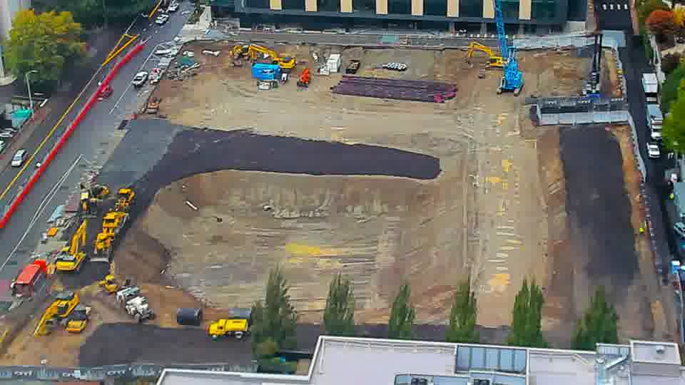 Latest daylight frame from the construction cam