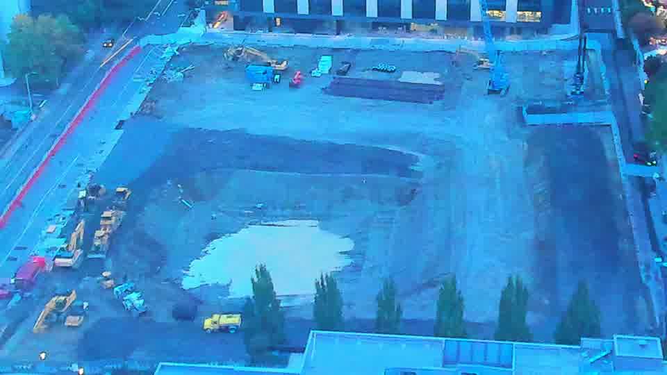 Construction camera frame at 7:00 AM PT. Frame saved. Automated comparison was skipped; activity has not been assessed.