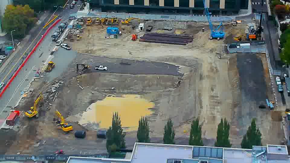 Latest daylight frame from the construction cam