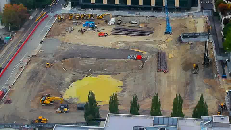 Latest daylight frame from the construction cam