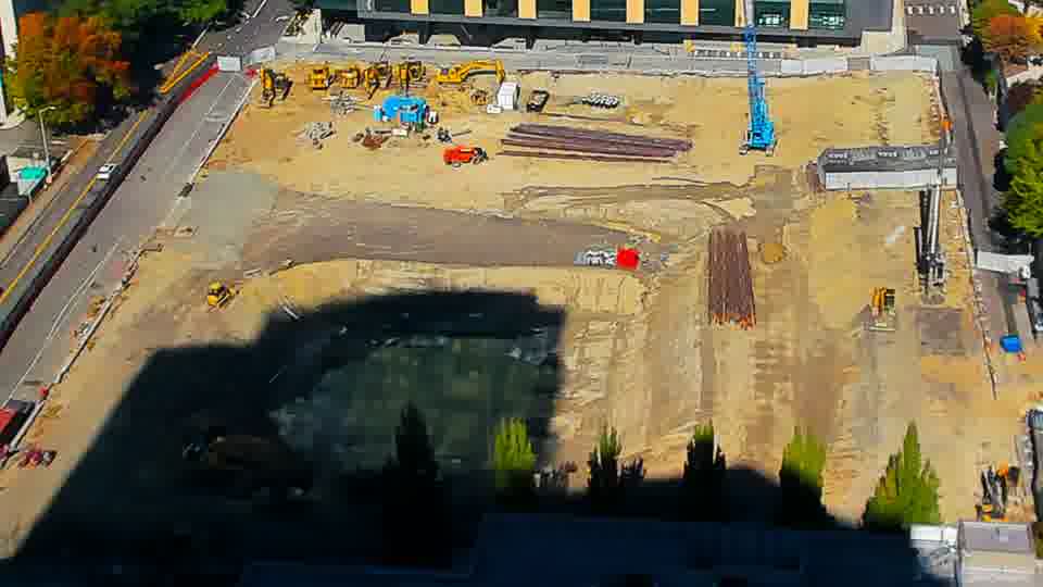 Latest daylight frame from the construction cam