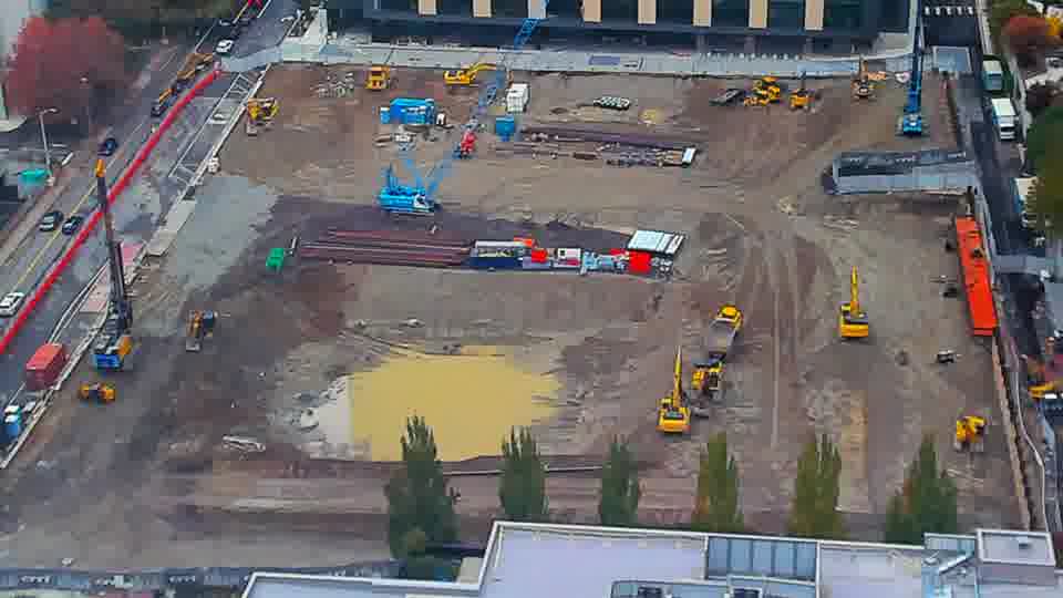 Latest daylight frame from the construction cam
