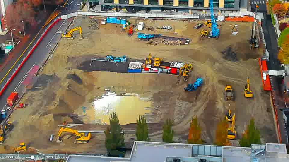 Construction camera frame at 1:45 PM PT. Frame saved. Automated comparison was skipped; activity has not been assessed.