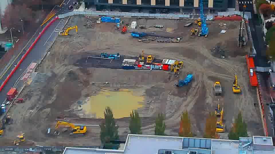 Construction camera frame at 3:15 PM PT. Frame saved. Automated comparison was skipped; activity has not been assessed.