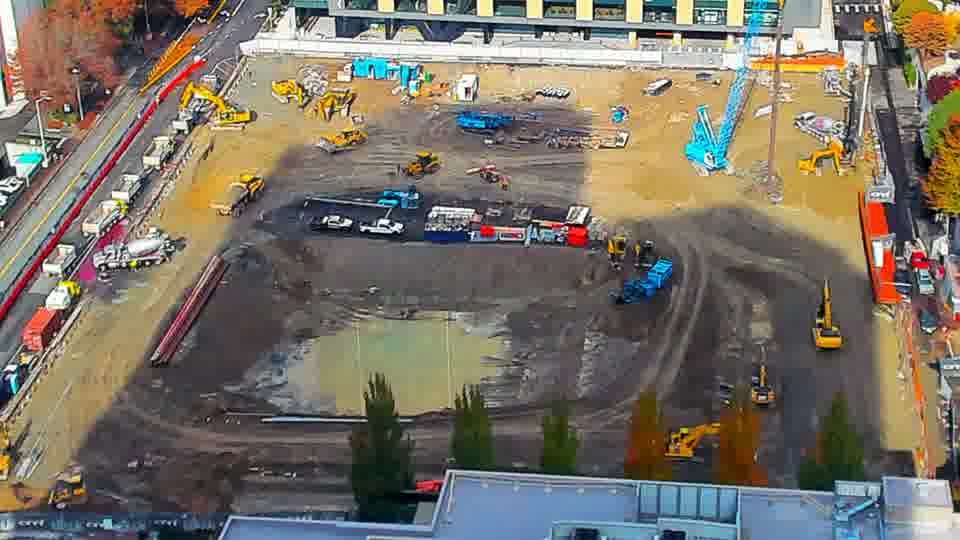 Latest daylight frame from the construction cam