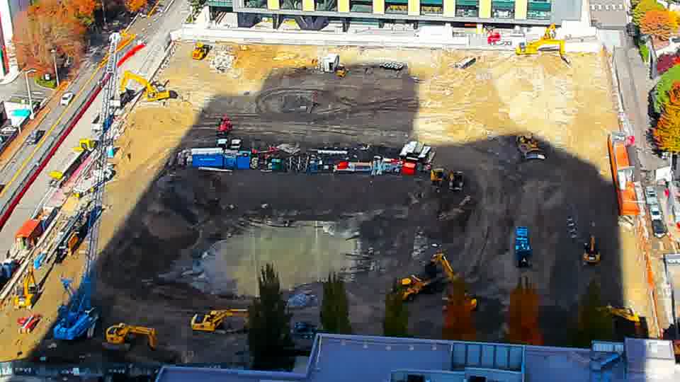 Latest daylight frame from the construction cam