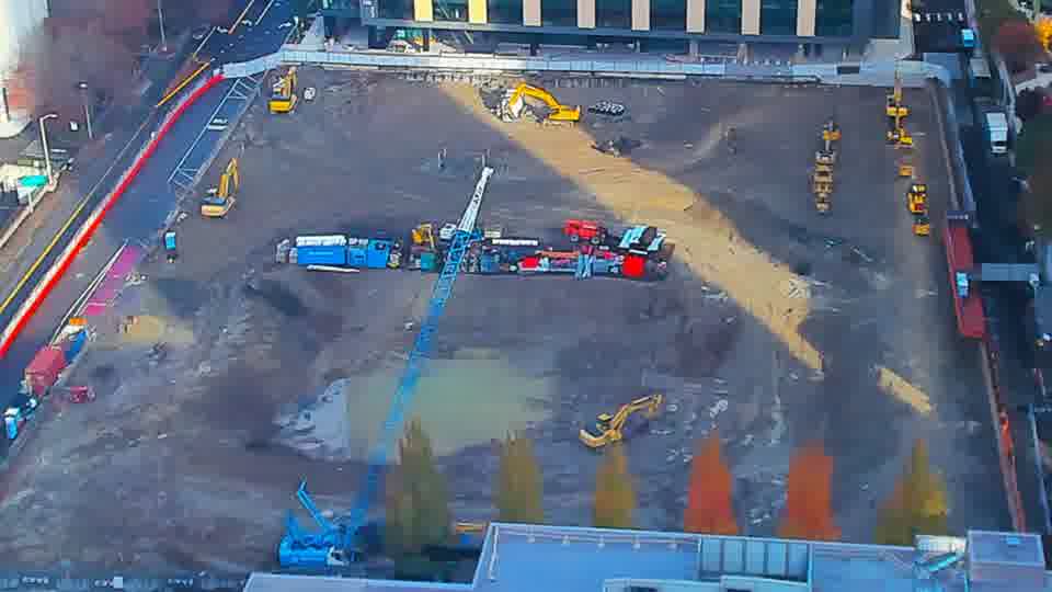 Latest daylight frame from the construction cam